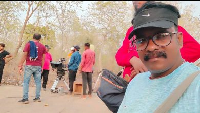 Photo of 47 डिग्री गर्मी में काम को अंजाम दे रहे फिल्म मेकपमेन विलाश राउत