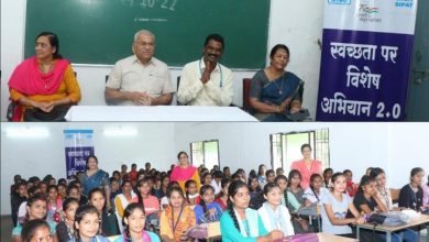 Photo of एनटीपीसी सीपत का स्वच्छता अभियान 2.0 के तहत सीपत कॉलेज में “मेंस्ट्रुएशन हाइजीन” पर जागरूकता कार्यक्रम का हुआ आयोजन