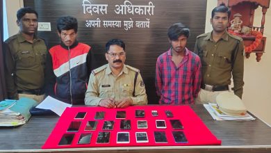 Photo of चोरी किये गये मोबाईल बेचने का प्रयास करने वाले आरोपियो को पुलिस ने किया गिरफ़्तार।