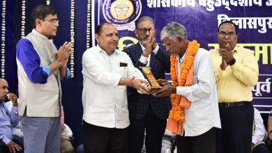 Photo of शासकीय बहुउद्देशीय उच्चतर माध्यमिक विद्यालय के पूर्व विद्यार्थियों ने पूर्व शिक्षकों का किया सम्मान।