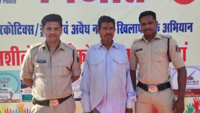 Photo of निजात अभियान के तहत पुलिस की कार्यवाही गांजा सहित एक आरोपी गिरफ्तार।