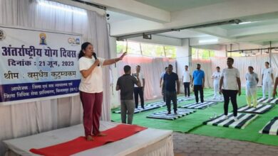 Photo of अंतर्राष्ट्रीय योग दिवस के अवसर पर जिला एवं सत्र न्यायालय परिसर में योग शिविर का आयोजन।