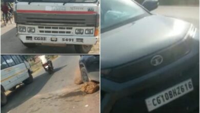 Photo of मुख्यमंत्री के सुरक्षा ड्यूटी कर वापस लौट रही पुलिस बस व कार में भिड़ंत सभी सुरक्षित।