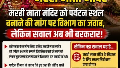 Photo of 🔴 बड़ी खबर | मरही माता मंदिर मरही माता मंदिर को पर्यटन स्थल बनाने की मांग पर विभाग का जवाब, लेकिन सवाल अब भी बरकरार